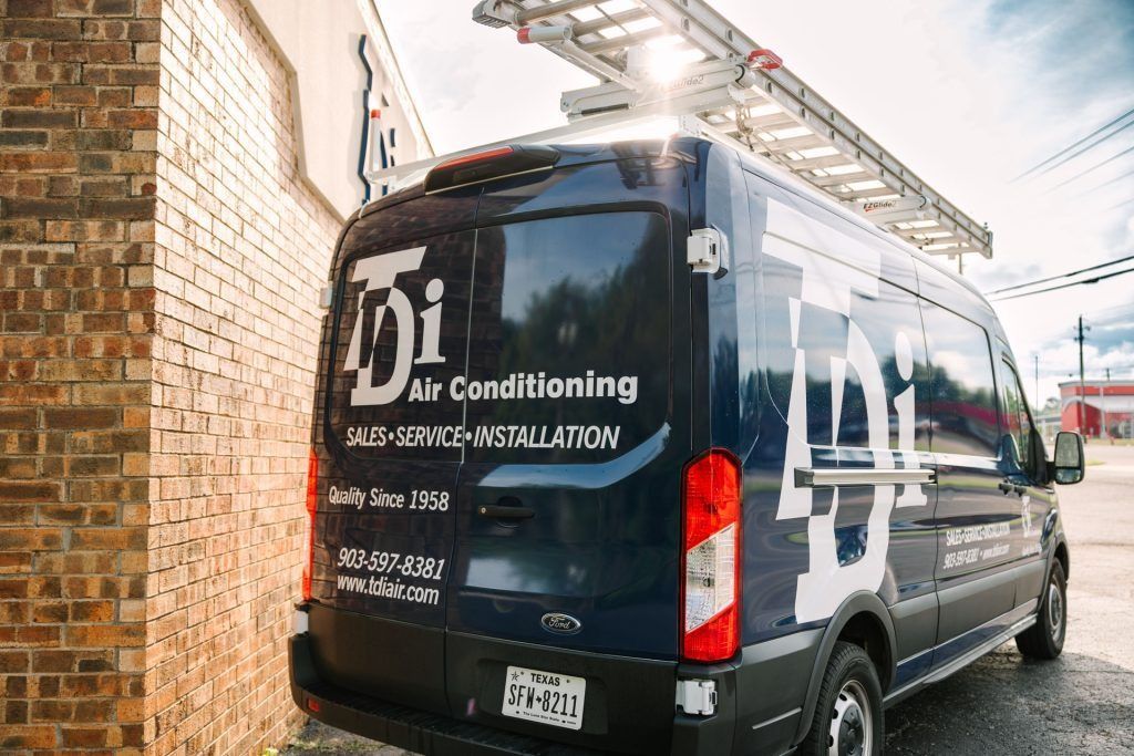 Dark blue van with