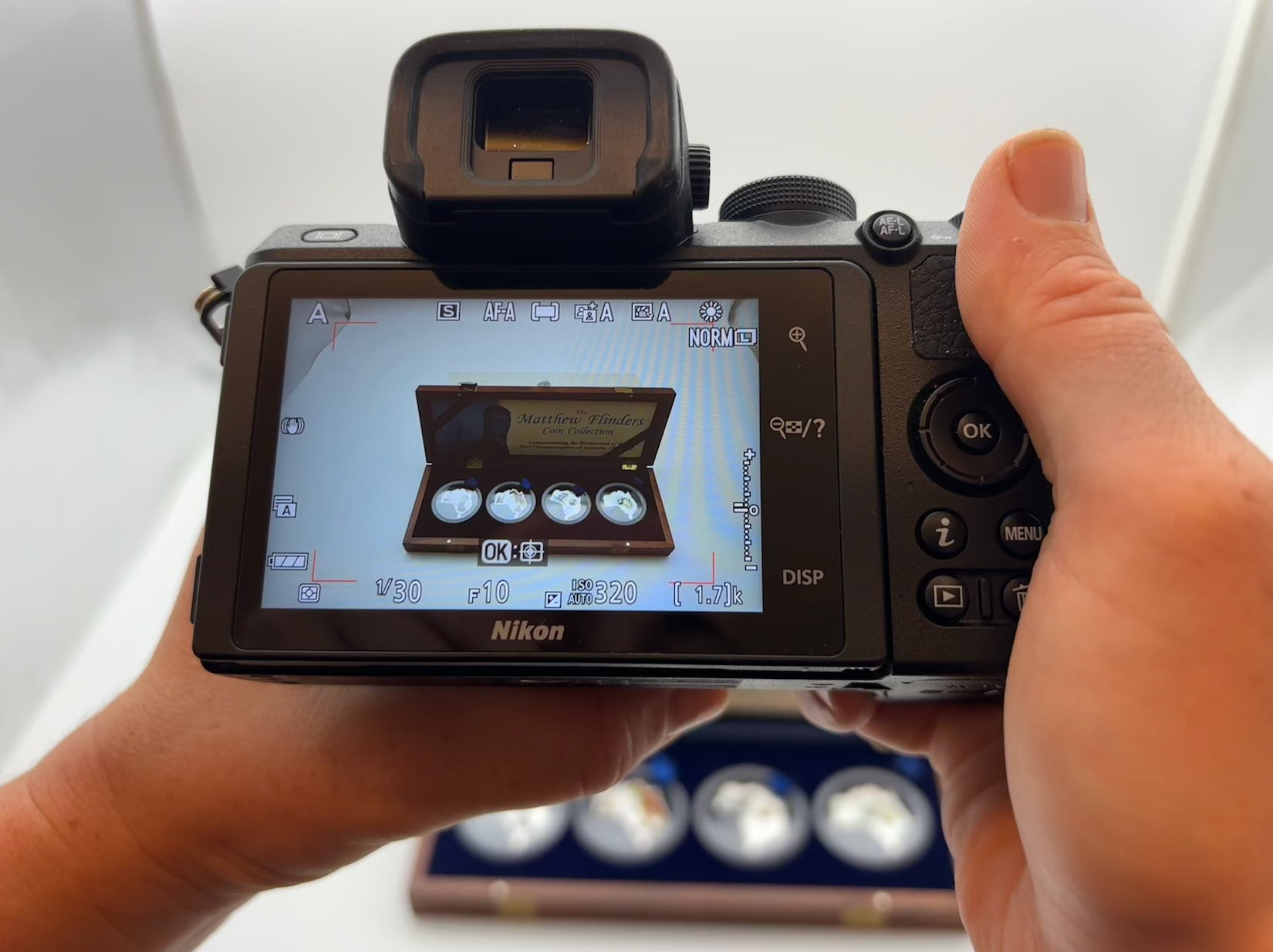 Professional coin cataloguing and photography at Copeland Roberts auction
house