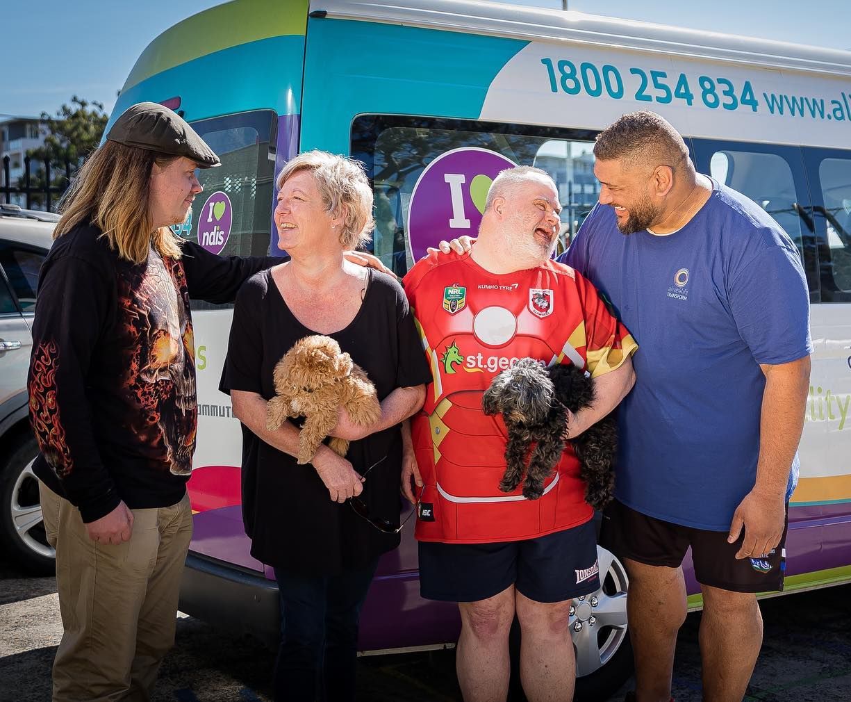 the Alive4Life team with NDIS participants