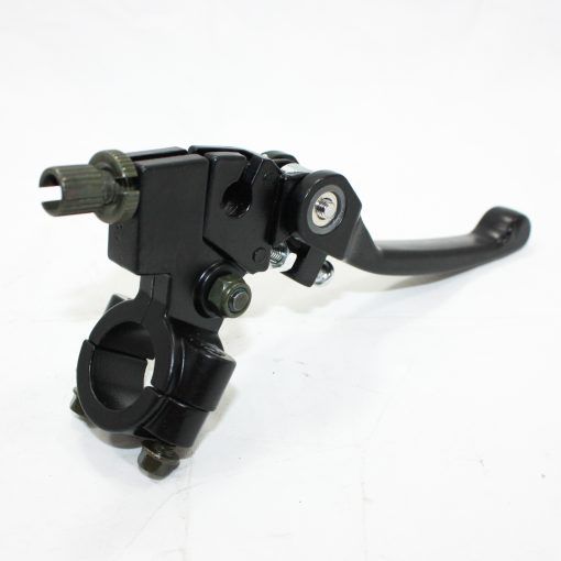 Motorcycle Clutch Lever, Chrome and Black, Mounted on Handlebar — MPE Adventure Quads & Bikes In Thornton, NSW