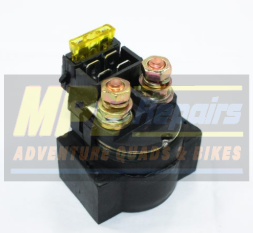 Black Starter Relay With Wires and Connector — MPE Adventure Quads & Bikes In Thornton, NSW
