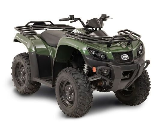 A Green ATV is Shown on a White Background — MPE Adventure Quads & Bikes In Cessnock, NSW