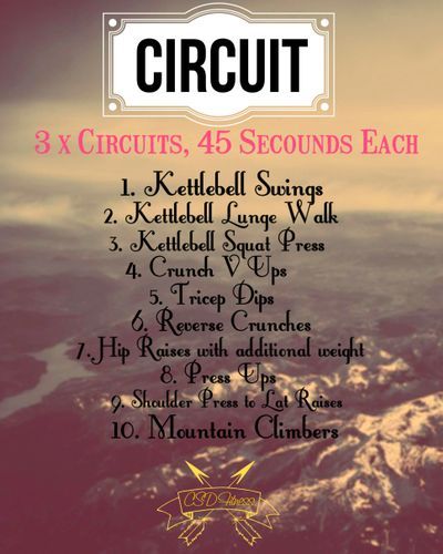 Circuit workout session