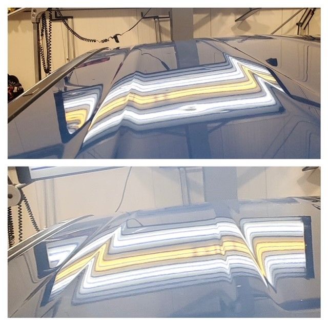 Hail Dent repair near Austin Texas at Austin Dent Company