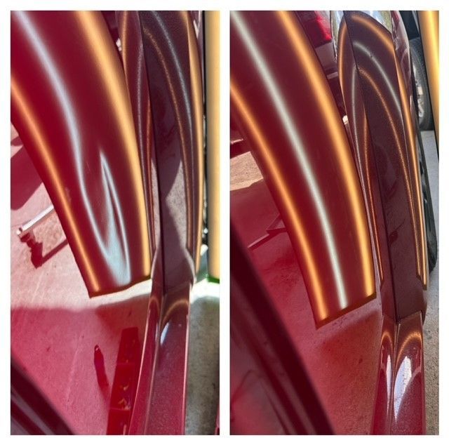 Door ding dent repair before and after