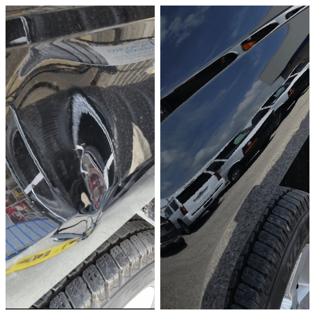 Paintless dent removal in Austin Texas before and after