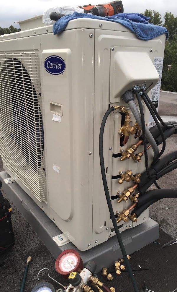 Carrier ductless HVAC installation by Alex HVAC Service LLC for multi-zone climate control