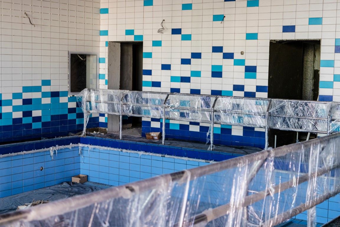 Pool Installation Framing Photo