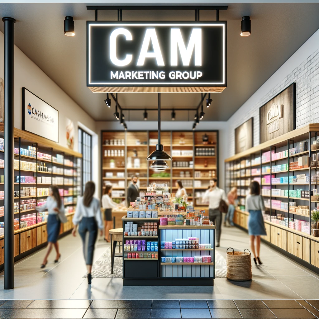 An artist 's impression of a cam marketing group store