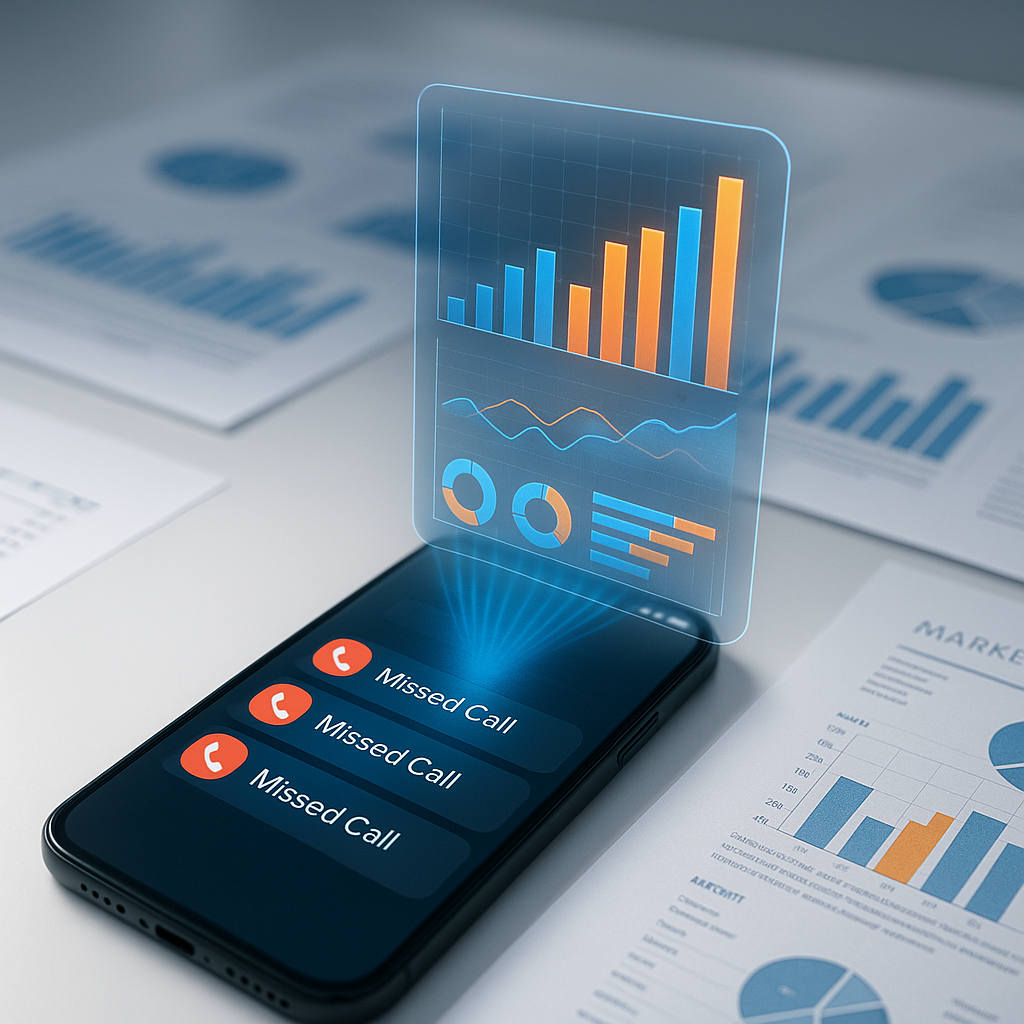 A smart phone is displaying a graph on the screen