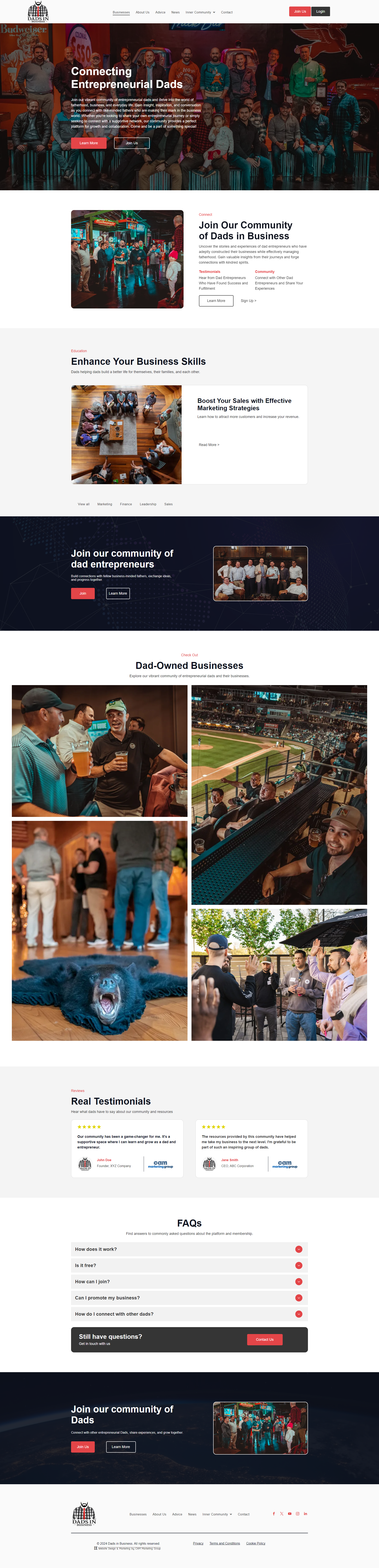A screenshot of a website with a lot of pictures on it.