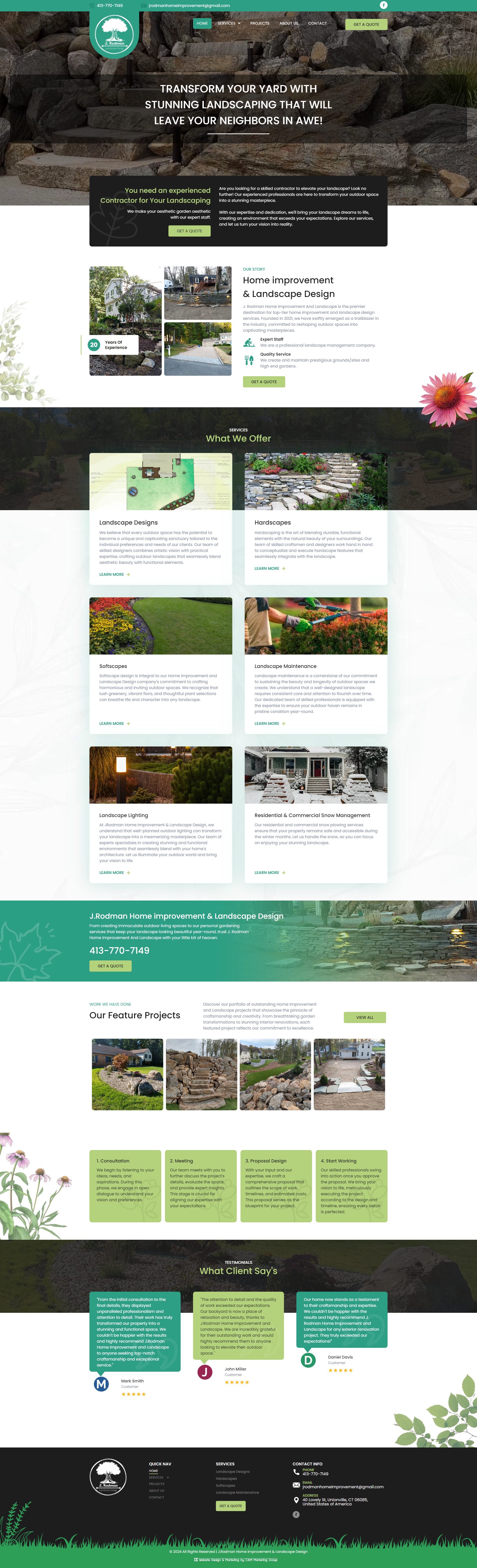 A screenshot of a website with a lot of pictures on it.