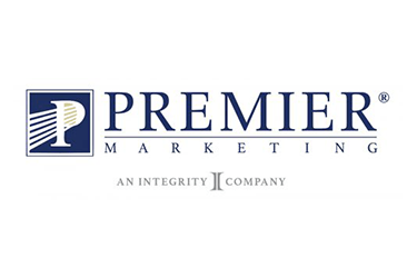 The logo for premier marketing an integrity company