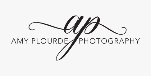 It is a logo for amy plourde photography.