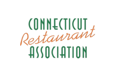 A logo for the connecticut restaurant association