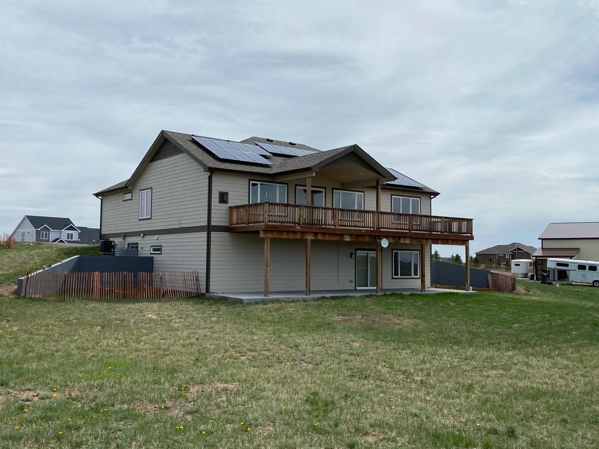 A House With New Solar Panels — Cheyenne, WY — The Electric & Solar Specialist