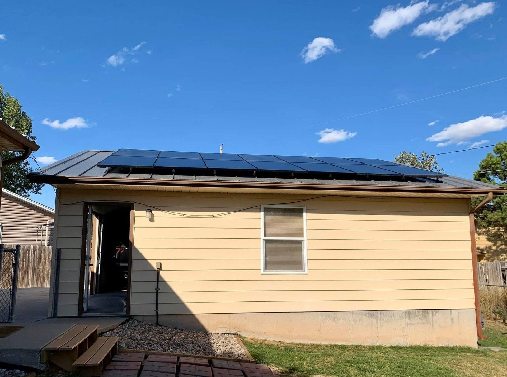 Back View With Solar — Cheyenne, WY — The Electric & Solar Specialist