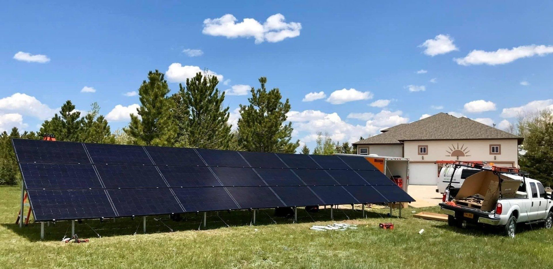 Solar Panels at the Backyard — Cheyenne, WY — The Electric & Solar Specialist