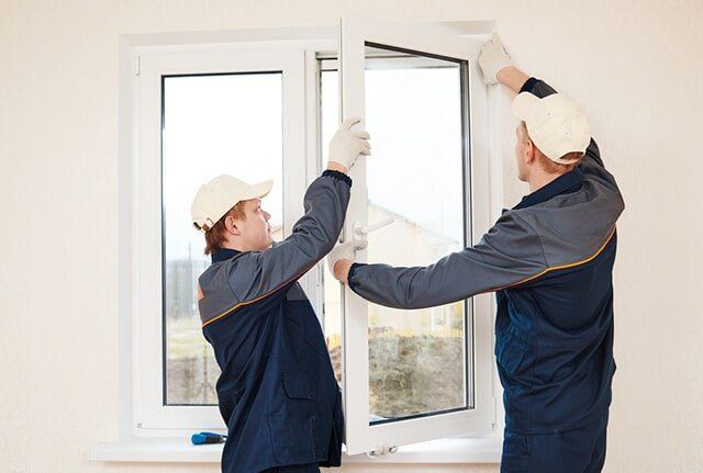 Workers Install Windows — Downs Quick Fix Glass in Toowoomba, QLD