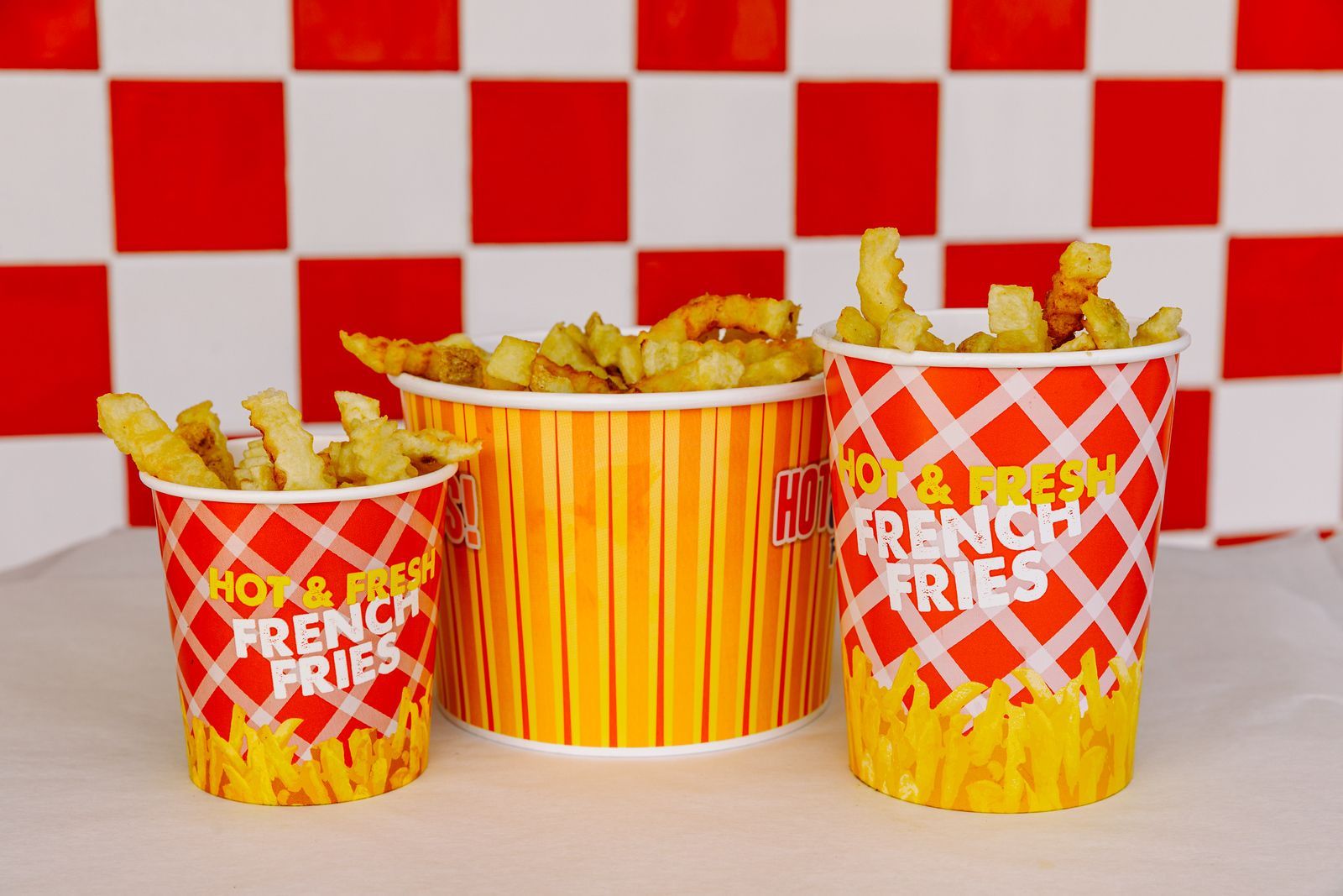 Lisa's Pizza French Fries Served in cup, pint, or bucket