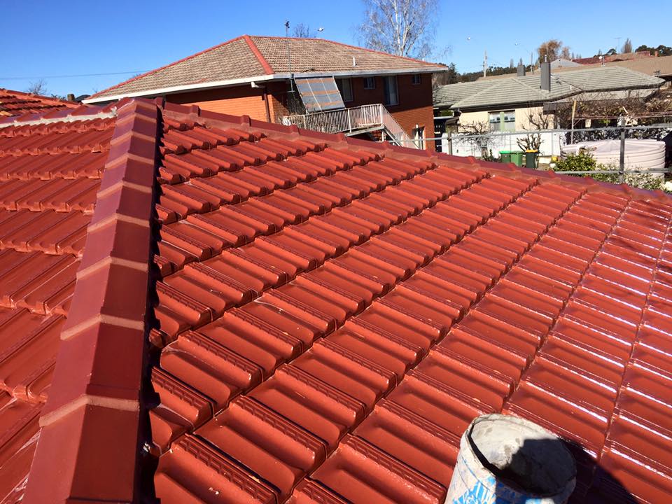 Red Concrete Tile Roof - Re-Roofing In Orange, NSW