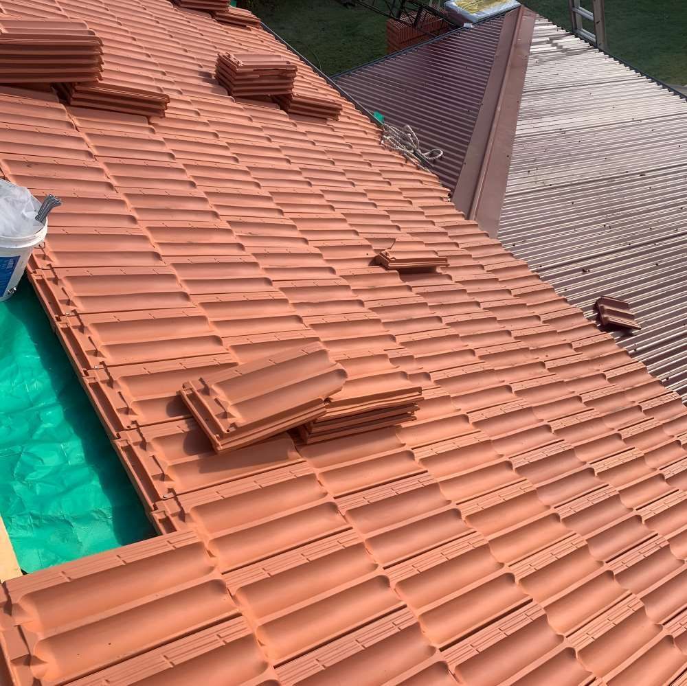 Terracotta Roof Stacked — Lance Ward Roof Tiling in Orange, NSW