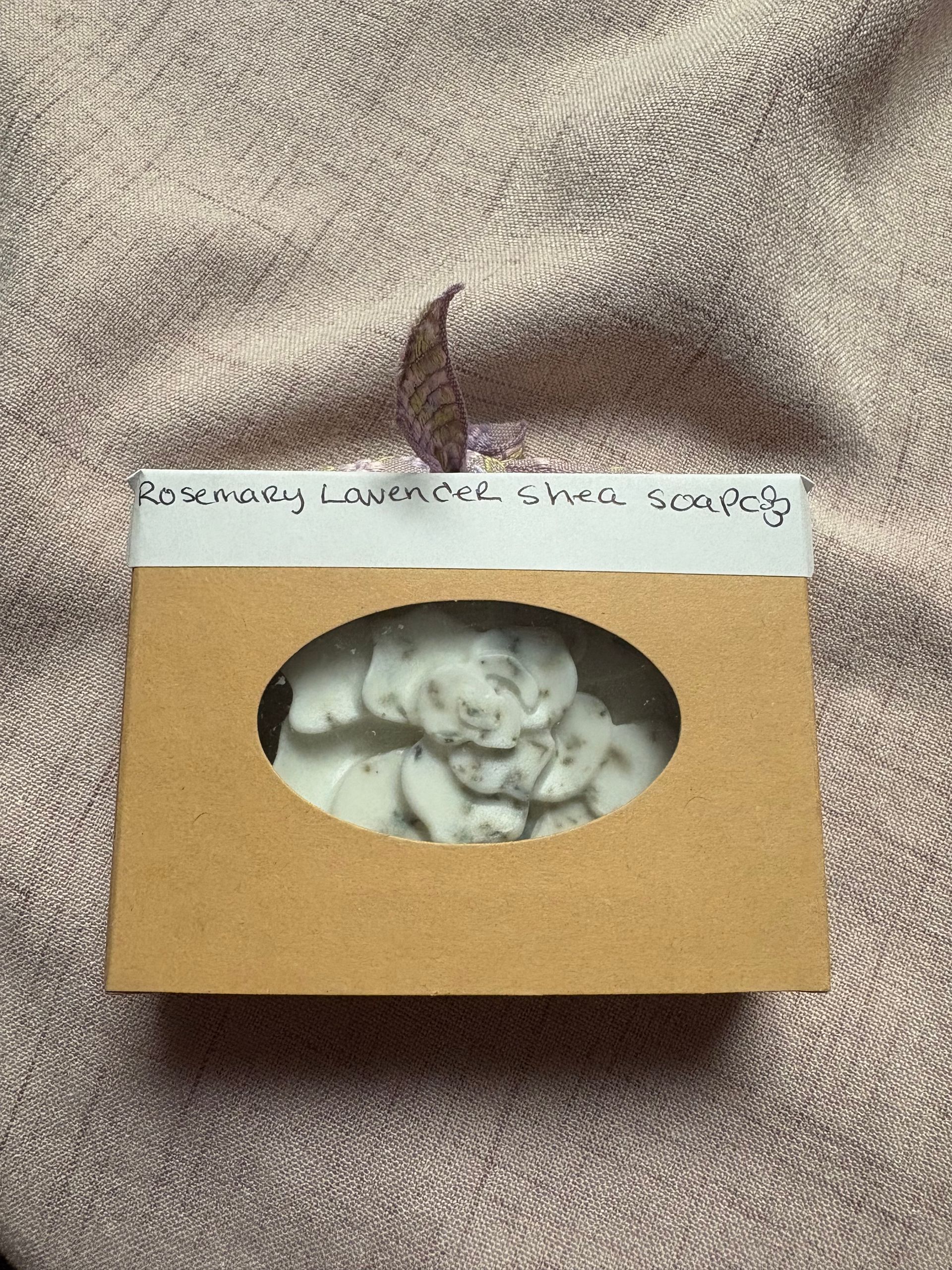 Handmade Rosemary Lavender  Shea Soap