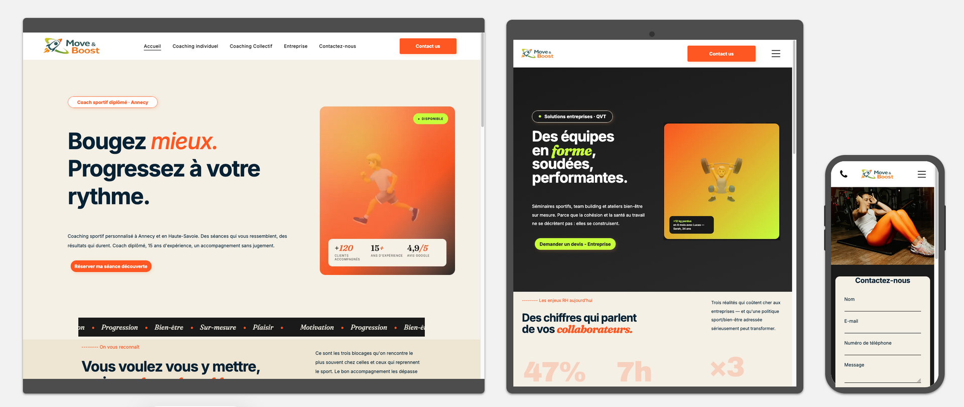 Site fictif Boost & Moove