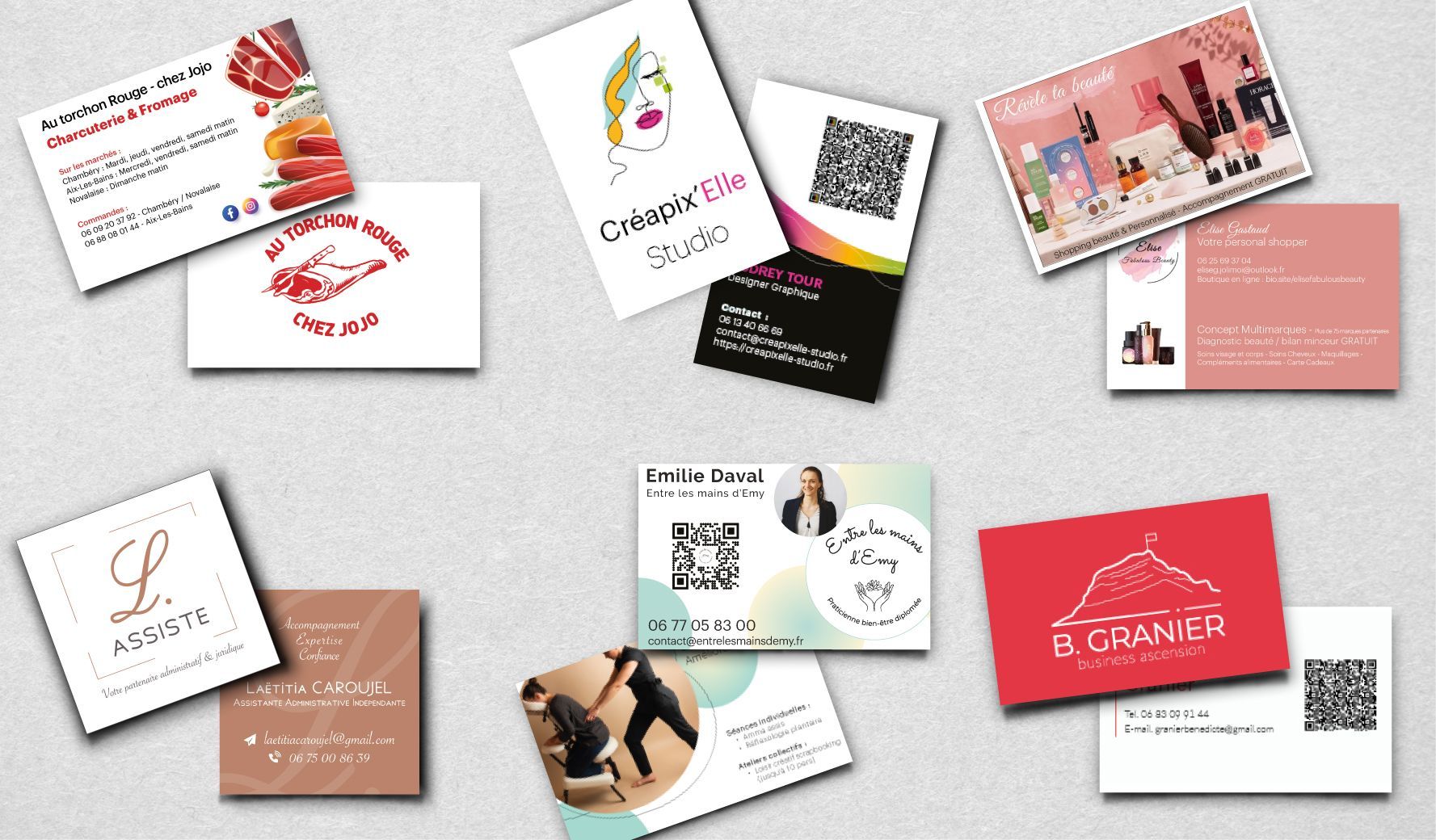 Création de cartes de visite