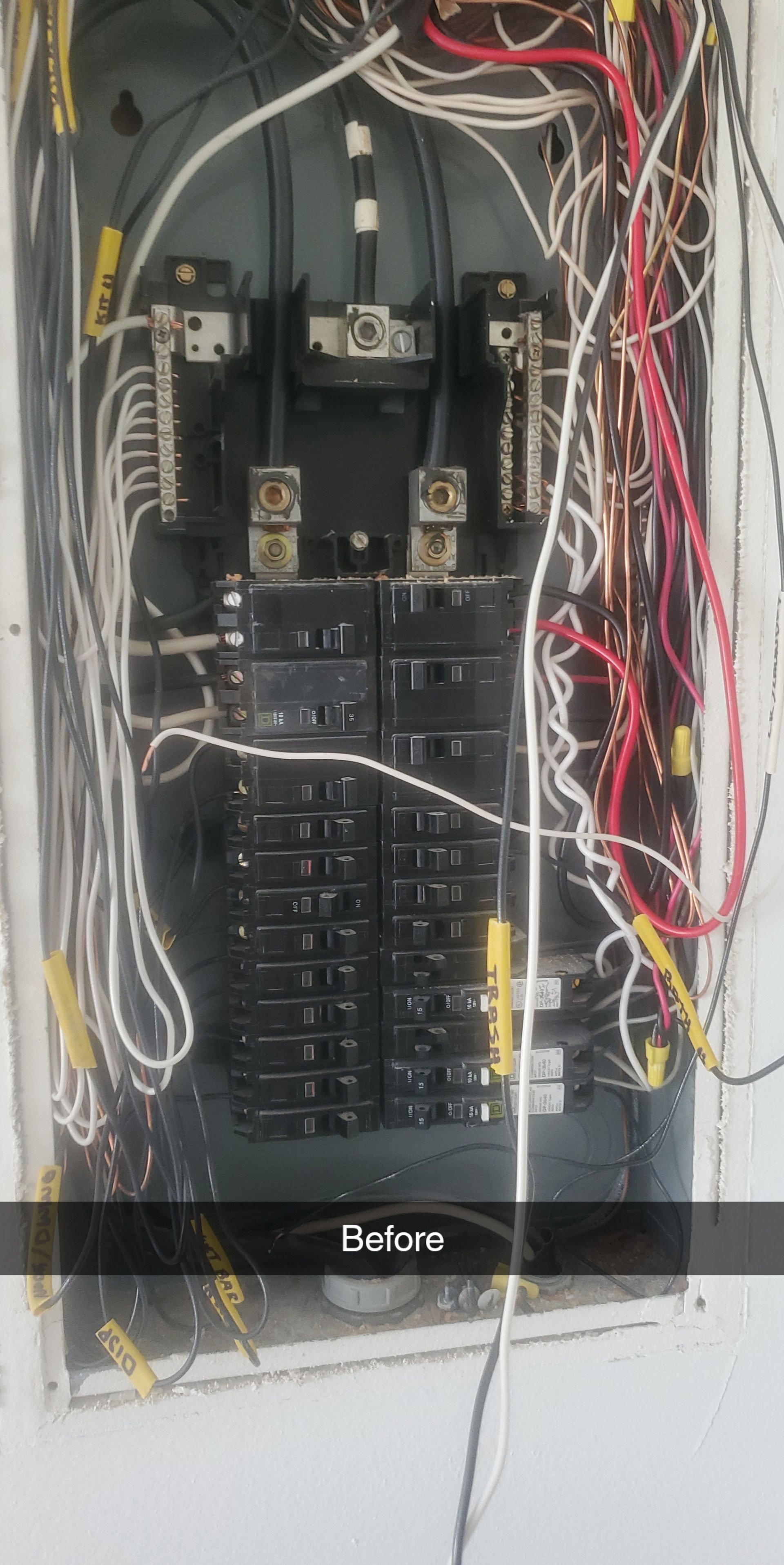 Before Panel Change — Englewood, FL — Smiths Electric Inc