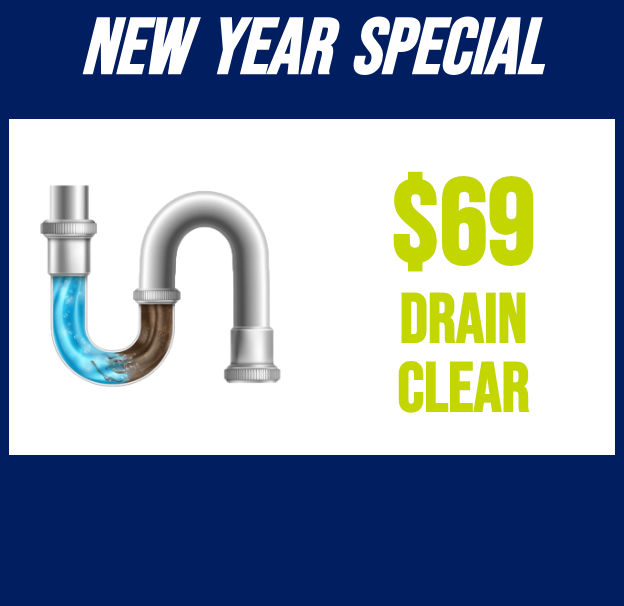 A new year special for $ 69 drain clear