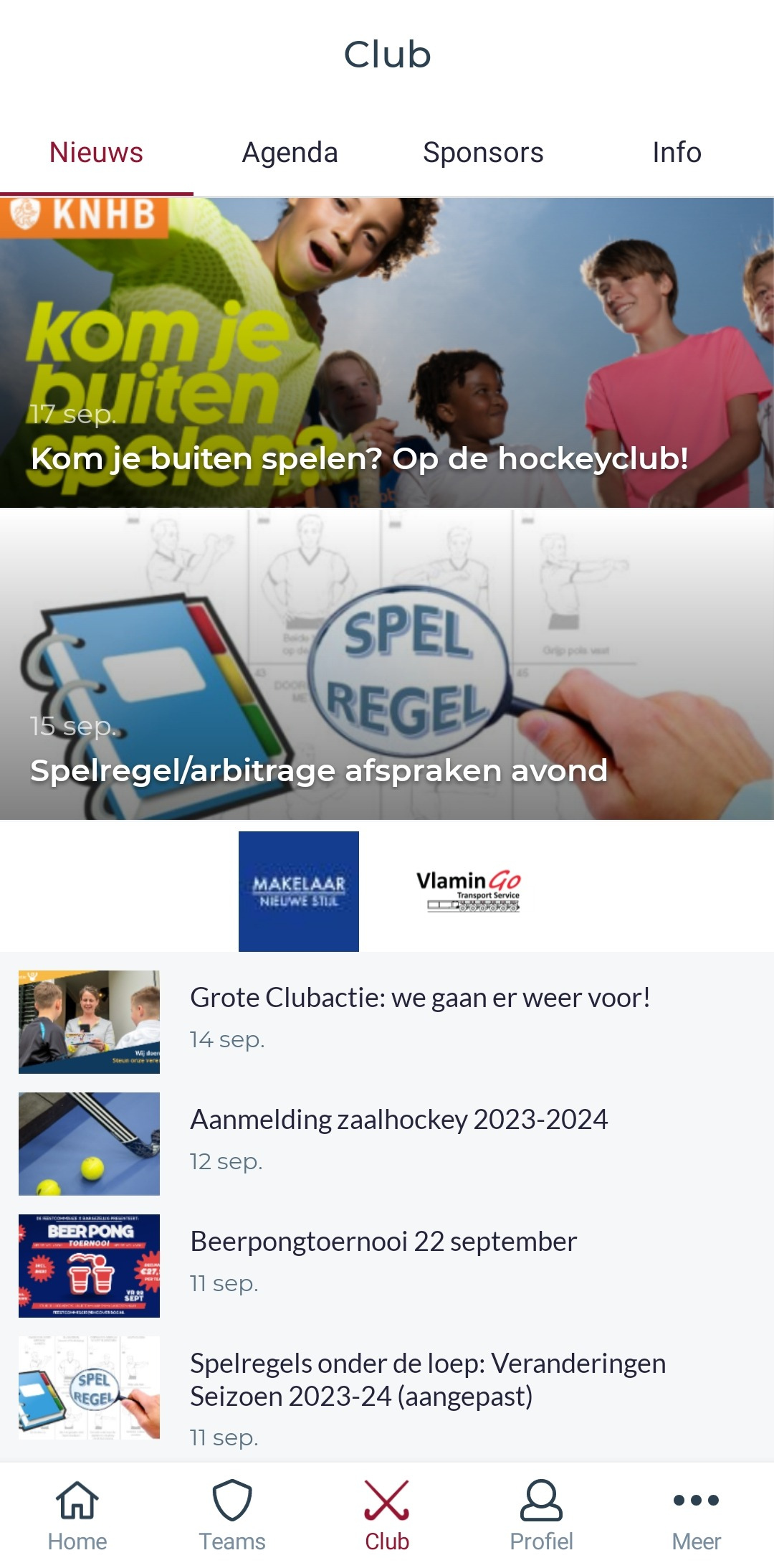 Clubnieuws