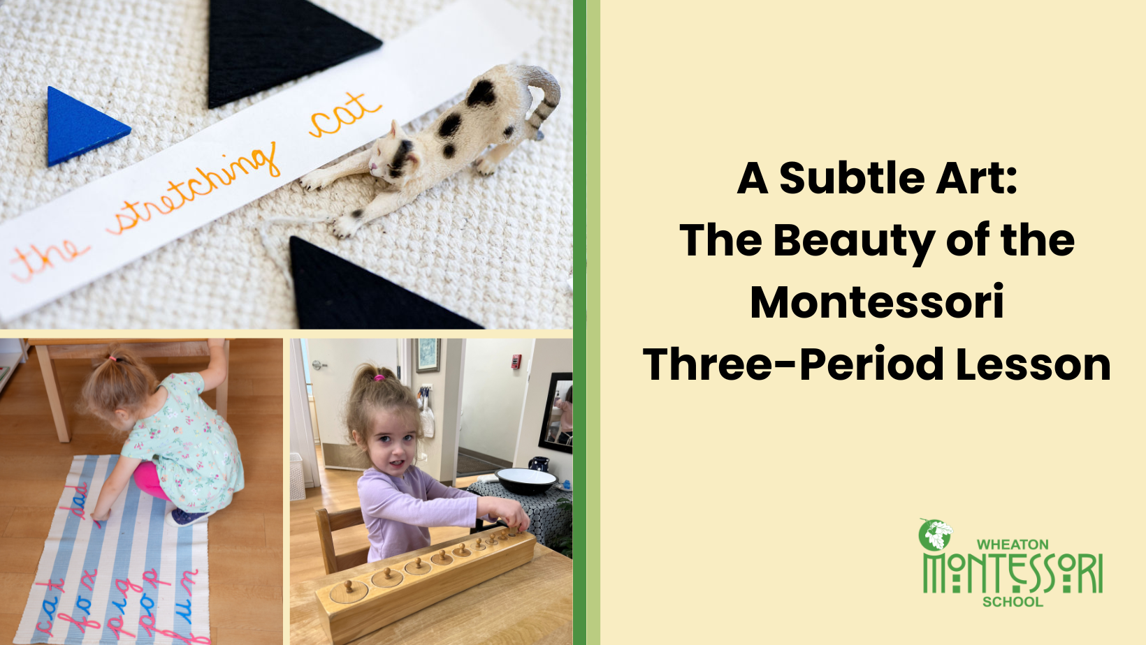 A Subtle Art: The Beauty of the Montessori Three-Period Lesson
