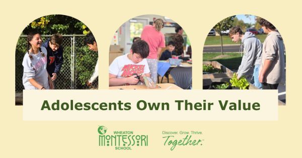 Three scenes of adolescents. A title reads