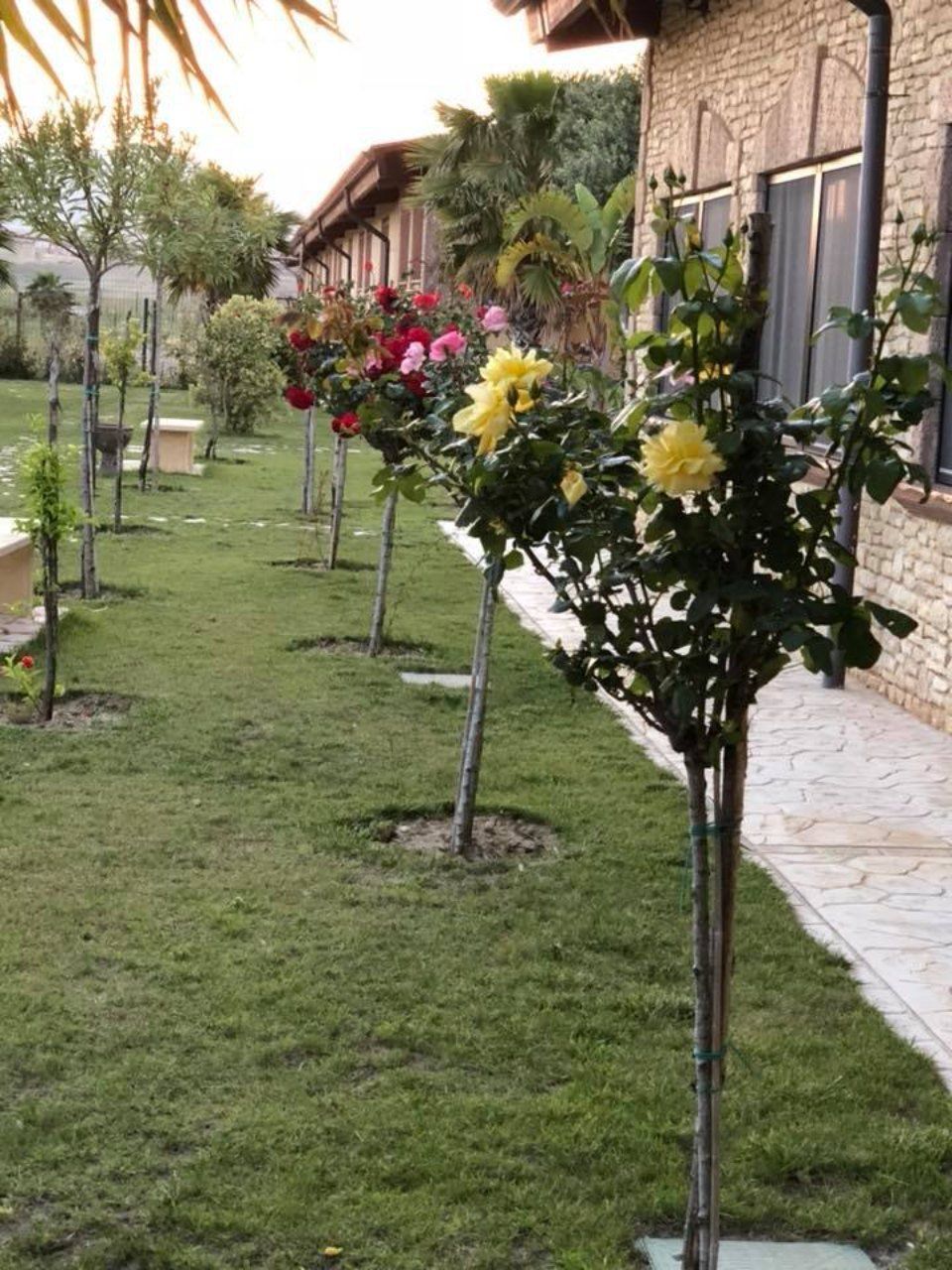 Agriturismo con parco fiorito