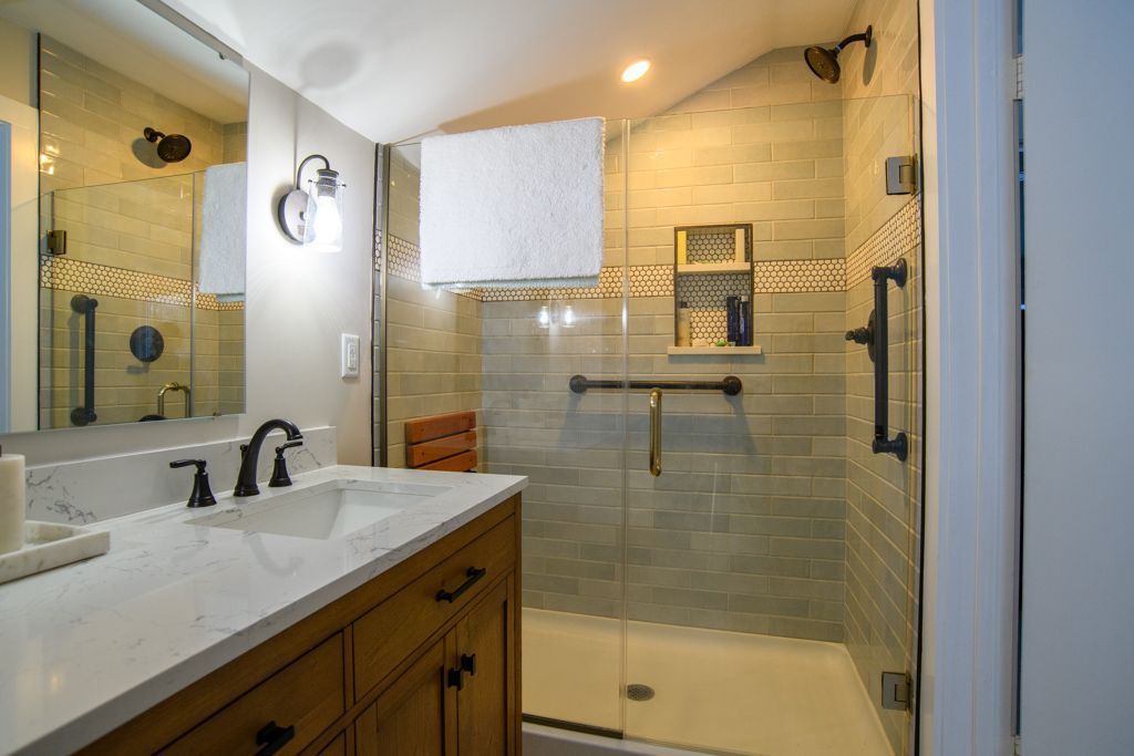 Remodeled Bathroom in Aurora OH