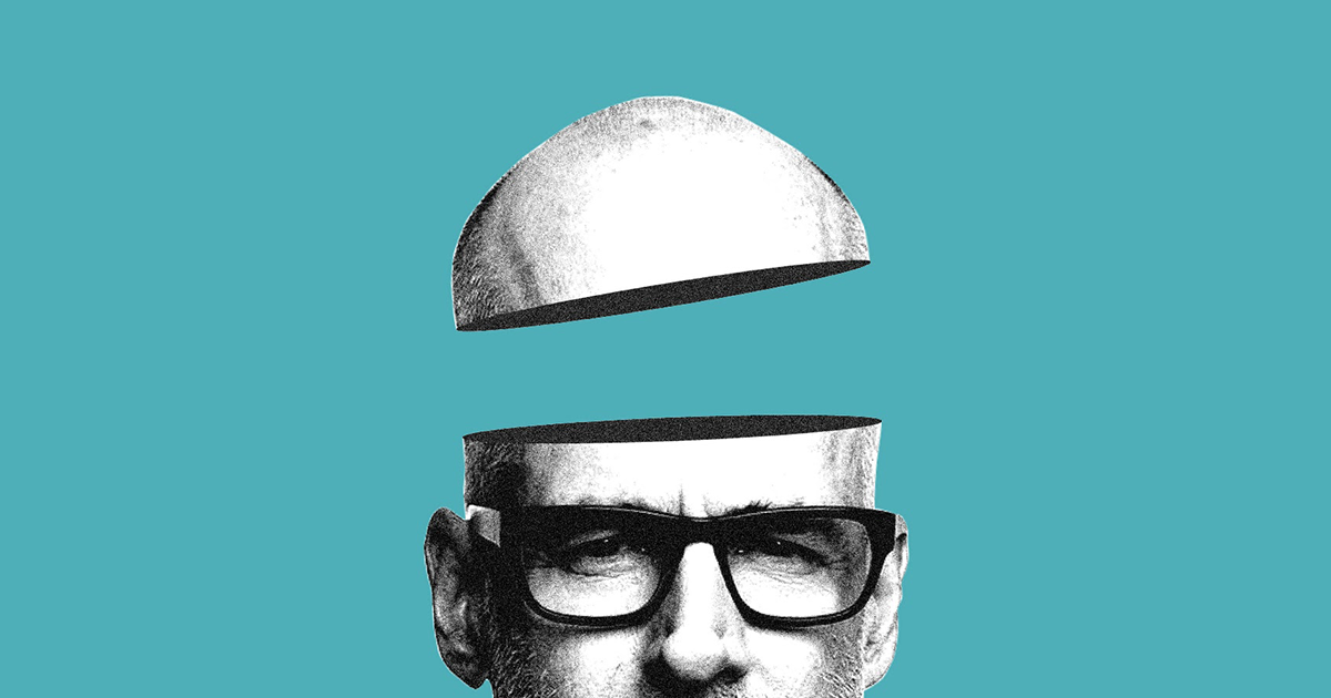 A black and white drawing of a man with his head open