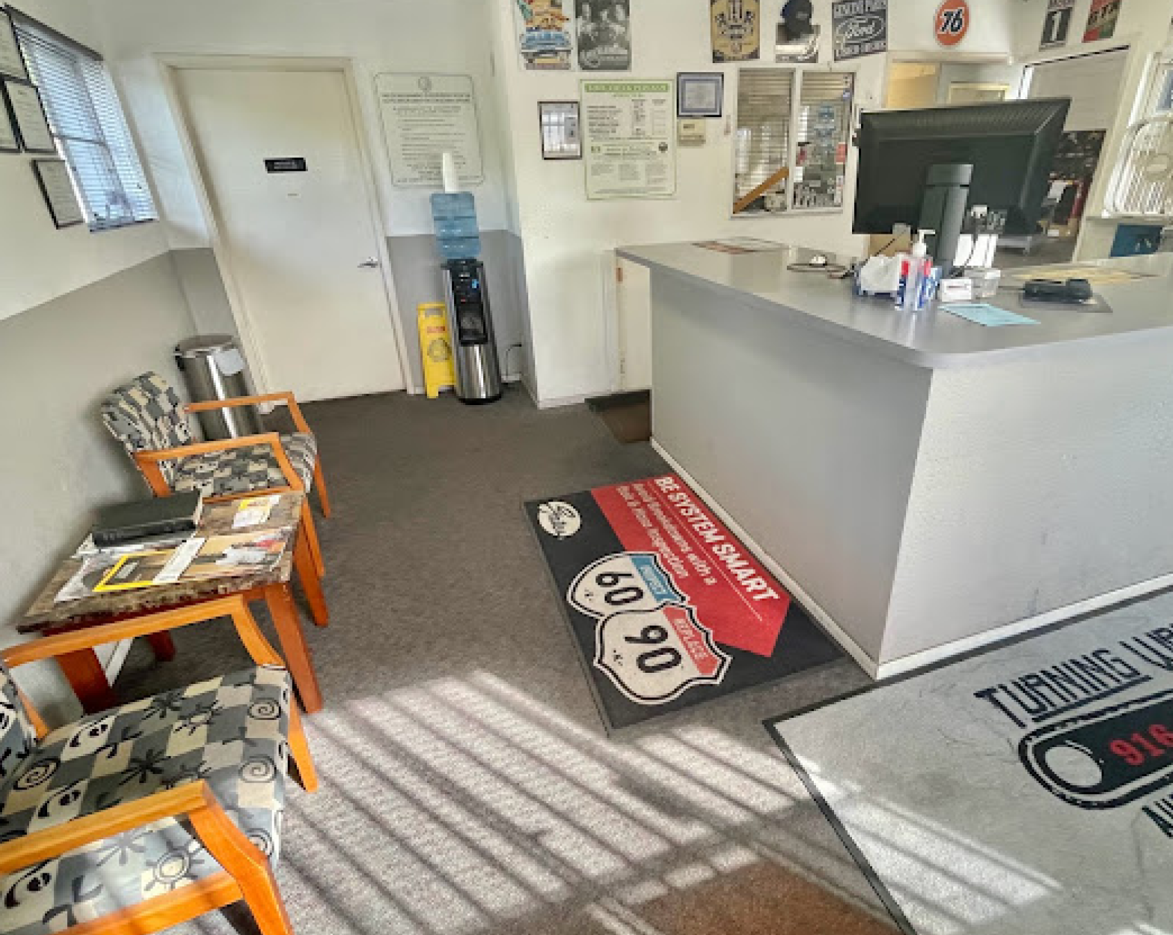 Our Reception Desk - Turning Wrenches Auto Repair & Maintenance