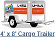 4 By 8 Feet Cargo Trailer — Joliet, IL — Pines Rental