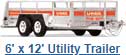 6 By 12 Feet Utility Trailer — Joliet, IL — Pines Rental