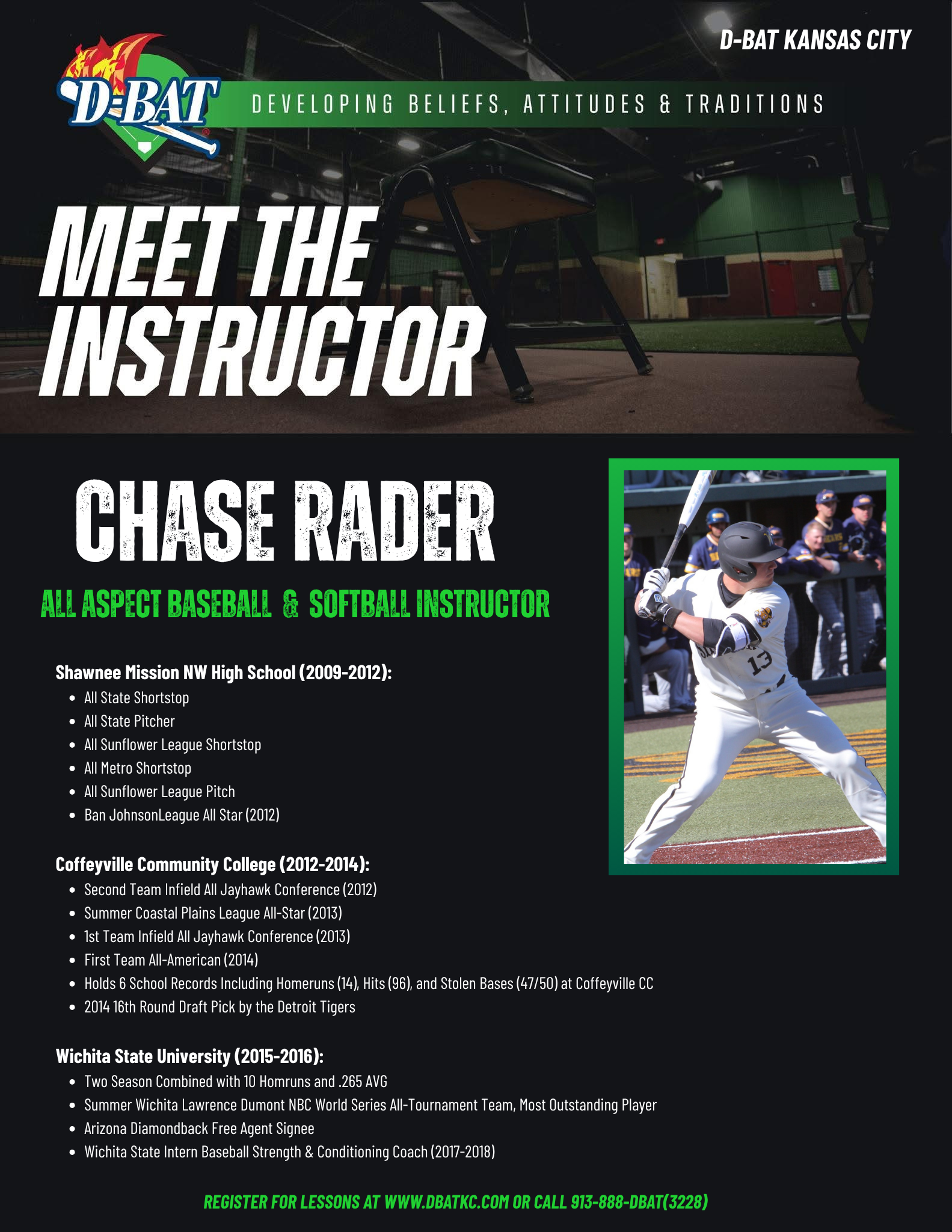 Baseball & Softball Lessons | D-BAT Kansas City | KS