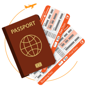 passport graphic icon