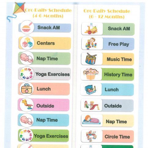 Oro Daily Schedule 2