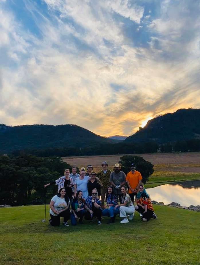 Group Of People With A Blue Sky Background — Roundabout Inn in Gloucester, NSW