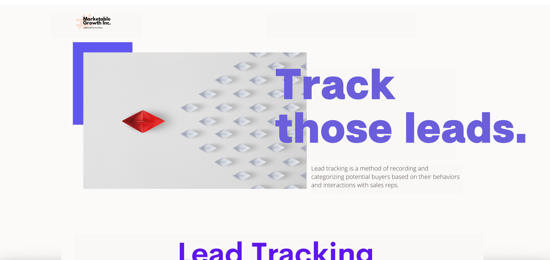lead tracking