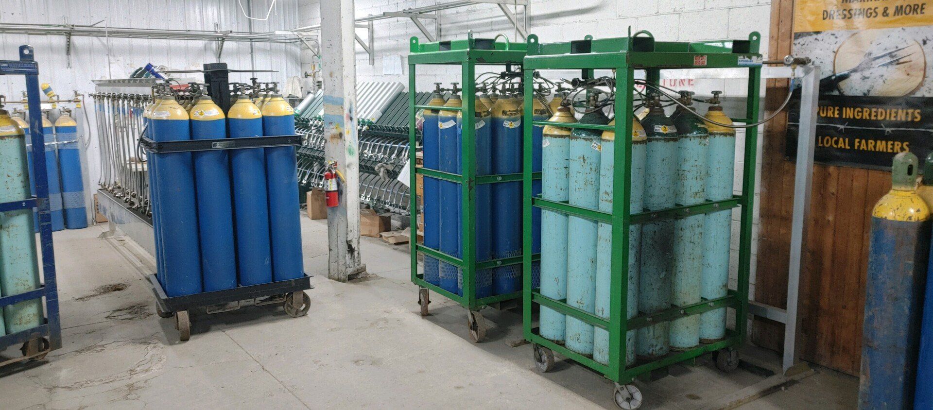Gas Cans in Cages — New Philadelphia, OH — Gemstone Gas & Welding Supplies