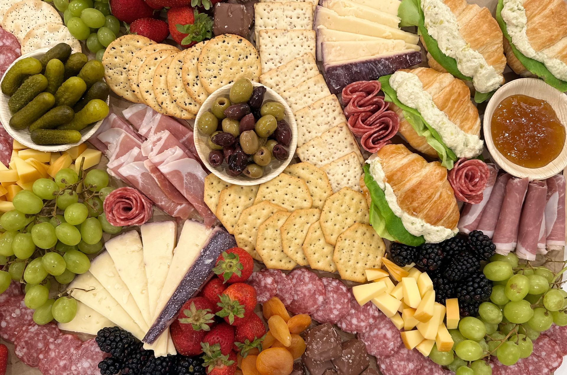 charcuterie table scape
