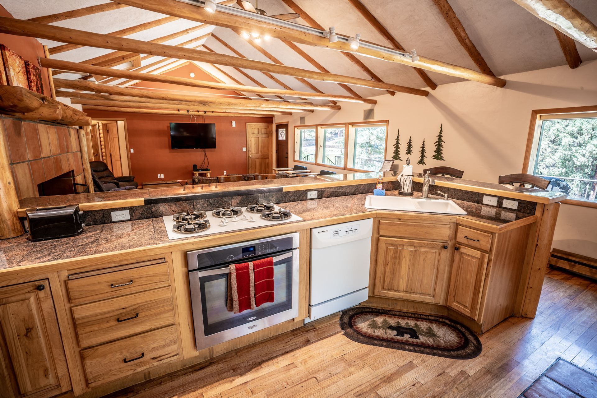 10. Colorado Bear Creek Log Home Cabin Kitchen (2) 36421b9f 1920w 