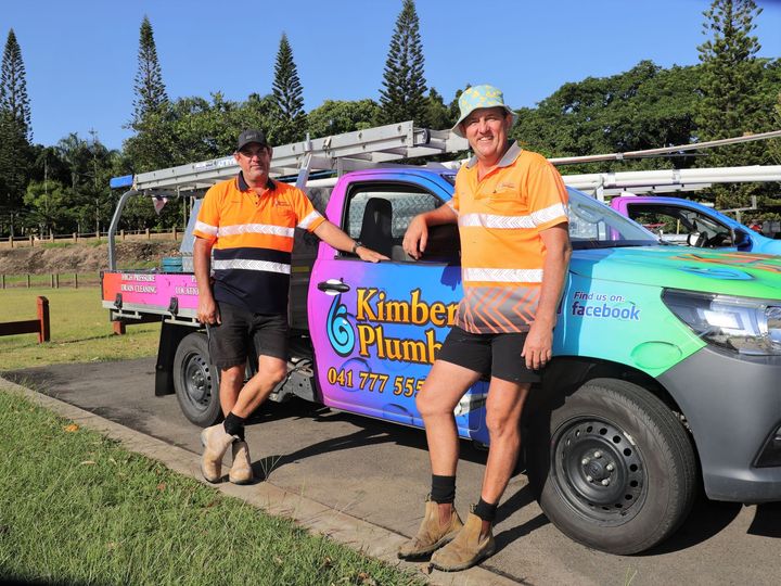 Company 4x4 Trailer Truck — Plumbers in Maryborough, QLD