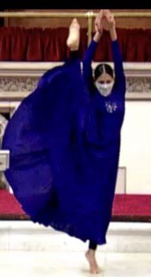 Cultural dancer performing with Millennium Dance Company